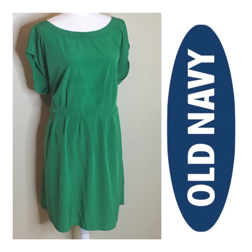 Green summer above the knee dress